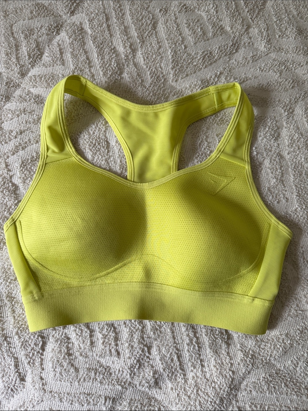 Gymshark Neon Yellow Racerback Sports Bra